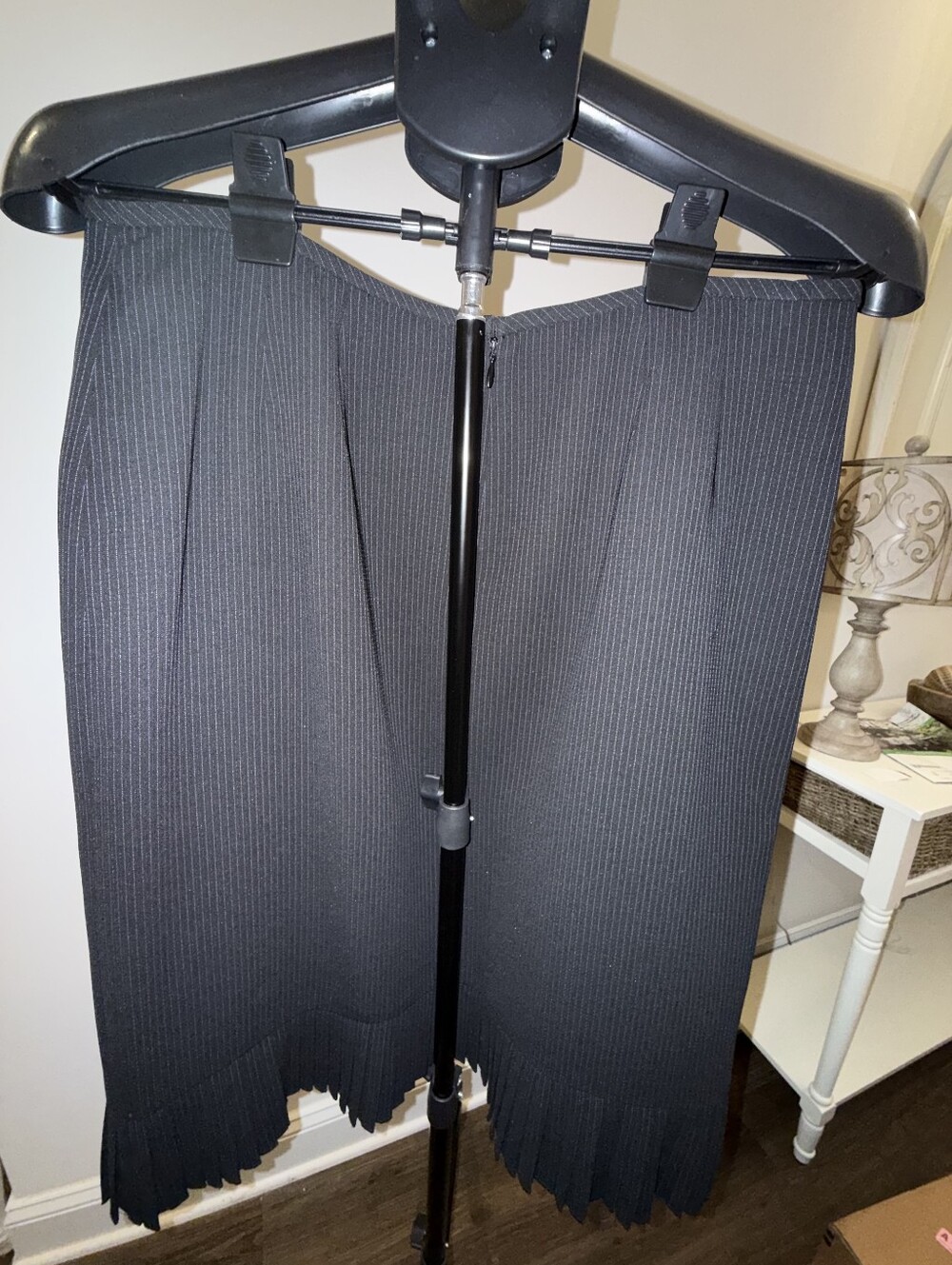 Evan Picone black pinstripe skirt suit set Size 12p - Picture 8 of 16